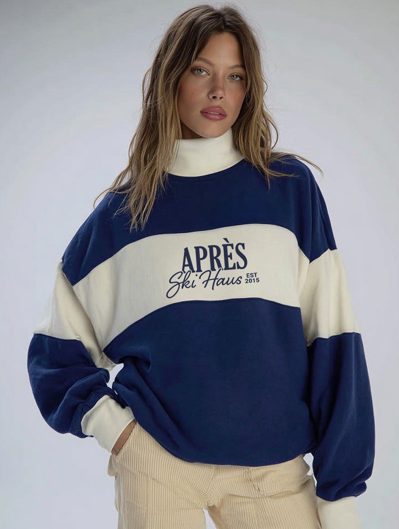 Après Ski Haus Turtleneck Sweater – Stripes Collection